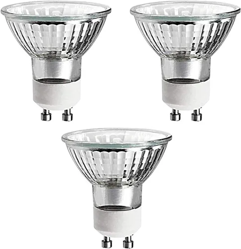 Snnalosses Bombilla de Repuesto de 25 W para Calentador de Velas, Quemador de Cera Aromática, Bombilla Halógena de Base GU10, 120 V/Blanco Cálido, 3