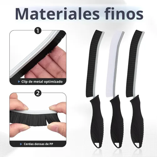 Miniatura 4 de FOOGWEE Cepillo de limpieza de hendiduras de cerdas duras, herramientas de limpieza para uso doméstico, suministros de limpieza multifuncionales