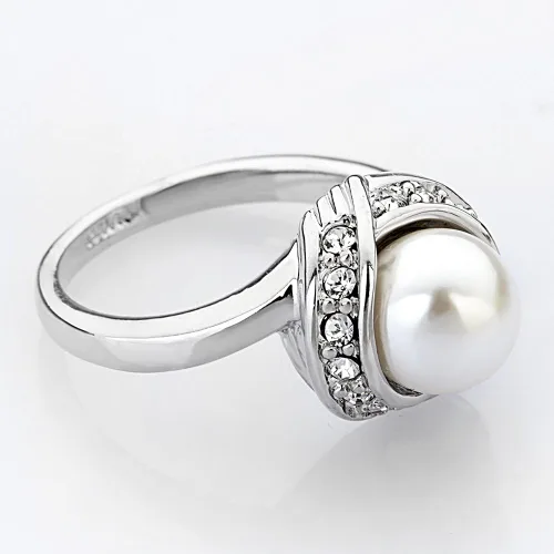 Miniatura 3 de Anillos de perlas de cóctel de moda para mujeres anillo de declaración de joyería de disfraz R103