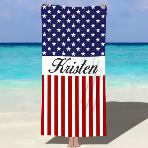 Miniatura 7 de NIBESSER Toallas de playa personalizadas con nombres para niños y adultos de microfibra, de secado rápido, personalizadas, para viajes, de playa