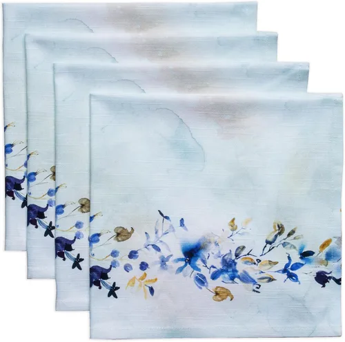 Miniatura 41 de Maison d' Hermine Happy Florals - Juego de 4 servilletas 100% algodón suave y cómodo perfectas para cenas familiares, bodas, fiestas de cóctel, 063