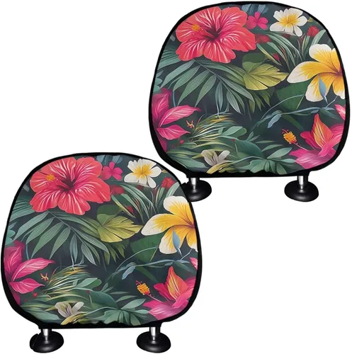 Miniatura 27 de Funda personalizada para reposacabezas de asiento de automóvil, regalos personalizables, transpirables, paquete de 2 fundas de cojín para asiento