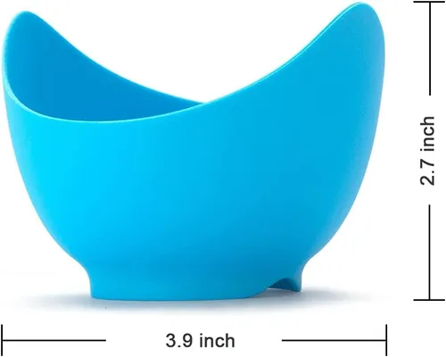 Miniatura 5 de Tazas de silicona para cocinar huevos con soportes de anillo, molde para hervir huevos para microondas, freidora de aire y cocina de estufa