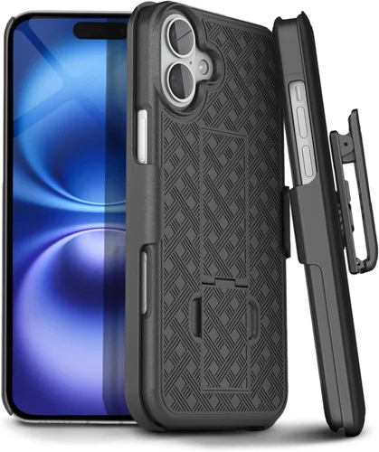 Miniatura 17 de MOTIVE Funda para iPhone 14, funda con clip para cinturón para Apple iPhone 14, funda protectora delgada y resistente a prueba de golpes con soporte