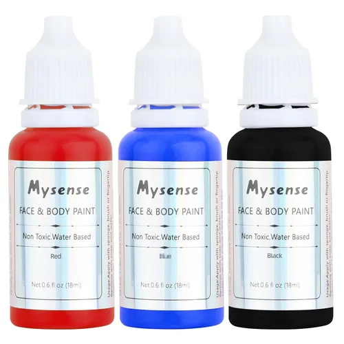 Miniatura 20 de Mysense Pintura facial corporal púrpura pastel, pintura facial lavable a base de agua, pintura corporal crema no tóxica para adultos y niños
