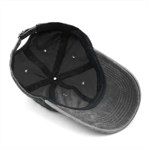 Miniatura 4 de Gorra de béisbol unisex de algodón teñido lavado ajustable para papá