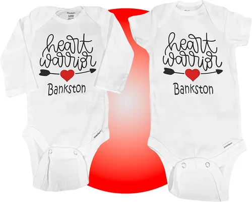 Miniatura 3 de Regalos de guerrero del corazón - Body personalizado 100% algodón - Talla unisex - Negro o blanco disponible - Ropa de bebé CHD