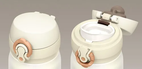 Miniatura 3 de Thermos Taza de transporte aislada al vacío [tipo abierto de un solo toque] 16.9 fl. oz. (0.5 L) Blanco perla JNL-502 PRW