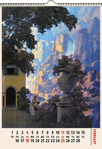 Miniatura 4 de MAXFIELD PARRISH - Calendario de pared 2026 [12 páginas de 8 x 12 pulgadas], pósteres de arte vintage, ilustraciones de museo