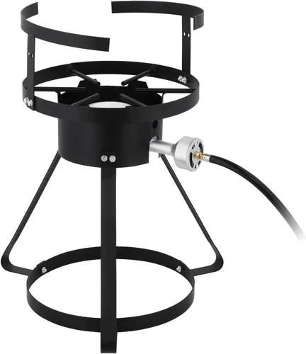 Miniatura 7 de Freidora – Kit de olla de aluminio de 30 cuartos de galón de mariscos y freidora de pavo con termómetro, cesta, propano para cangrejo, langosta