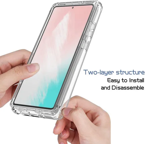 Miniatura 4 de Funda para Galaxy Note 20 5G, SM-N981U con protector de pantalla de vidrio templado, carcasa rígida de diseño floral de cuerpo completo + funda