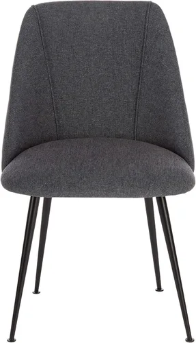 Miniatura 6 de SAFAVIEH Couture Home Collection Foster SFV4508E - Silla tapizada para sala de estar, comedor y comedor (color azul marino/negro)