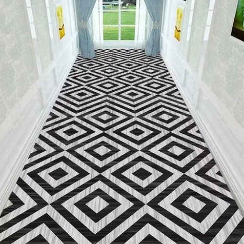 Miniatura 4 de Alfombra de pasillo – Alfombra estrecha muy larga, alfombra de pasillo para interiores, fácil de limpiar, alfombra antideslizante de 39.4 in/4.9