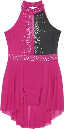 Miniatura 51 de CHICTRY Kids Girls Sparkly Rhinestone Ballet Gymnastics Leotards Modern Lyrical Dance Costume