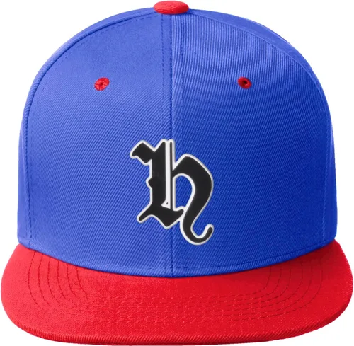 Miniatura 434 de Daxton Gorra clásica con visera de billete plano con letras del alfabeto inglés antiguo de la A a la Z