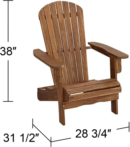 Miniatura 2 de Teal Island Designs Cape Cod - Silla Adirondack de madera natural