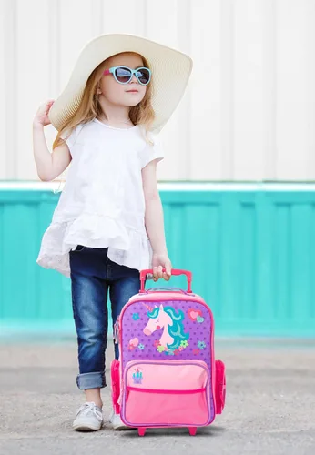 Miniatura 2 de Stephen Joseph Equipaje Clásico Rodante para Niños, Equipaje para Niños, Equipaje Rodante de Viaje para Niños Pequeños, Maleta para Niños