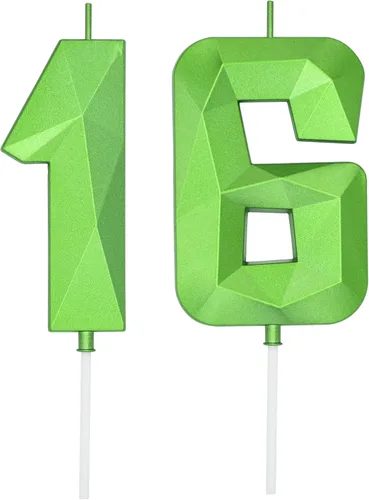 Miniatura 113 de DERVENTA Velas de cumpleaños con números grandes, 3D, color rosa, 3.7 pulgadas, decoración para tartas de fiesta, 1 pieza (número 3 rosa)