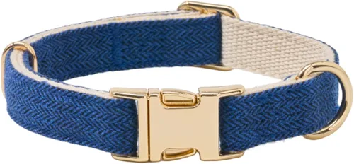 Miniatura 24 de Collar de algodón suave para perro con hebilla de metal, ajustable, resistente, cómodo, collares de pana para perros pequeños, medianos y grandes