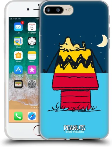 Miniatura 265 de Head Case Designs Funda de gel con licencia oficial de Peanuts Snoopy & Woodstock Halfs and Laughs [protección de grado militar] compatible