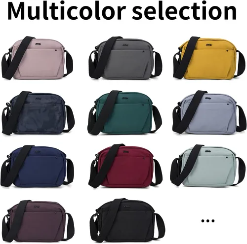 Miniatura 6 de ETidy Bolso de hombro de moda para mujer, bolso cruzado casual, impermeable, ligero, bolso hobo