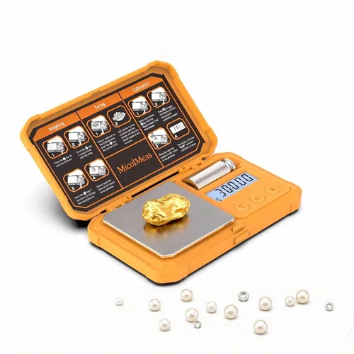 Miniatura 7 de Báscula digital de gramos con precisión de 200 x 0.00 oz, báscula de bolsillo de precisión con peso de calibración de 1.76 oz, ideal para joyas
