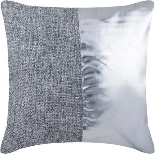 Miniatura 25 de The HomeCentric Funda de cojín para silla, fundas de almohada decorativas de 22 x 22 pulgadas (21.7 x 21.7 in), color plateado, fundas de almohada