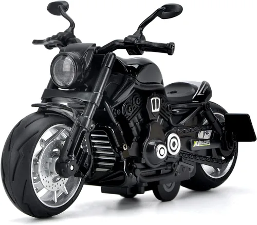 Motocicleta de juguete, juguete de motocicleta con sonidos y luces, modelo de motocicleta de aleación 1:12 para niños, juguete de motocicleta de
