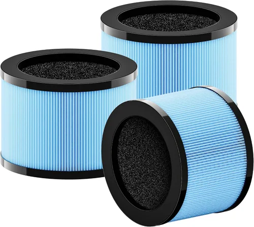 MK01 MK06 Filtro de repuesto compatible con AROEVE MK01 MK06, ToLife TZ-K1, Kloudi DH-JH01 purificador de aire, sistema de filtración 4 en 1, filtro