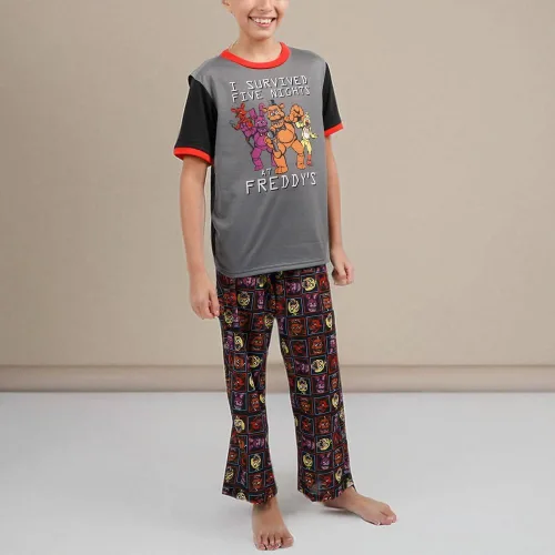 Miniatura 4 de Bioworld Five Nights at Freddy's - Conjunto de pijama de videojuegos de terror para niños y jóvenes
