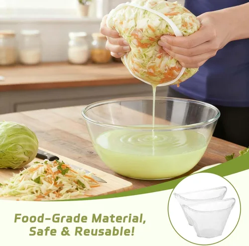 Miniatura 5 de 6 bolsas de nailon para relleno de tela de queso, bolsa de filtro de tela de queso reutilizable en forma de tazón, bolsas de filtro de malla ultra