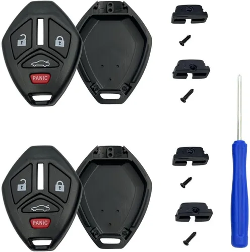 Miniatura 6 de Funda de repuesto para mando a distancia sin llave para Mitsubishi Eclipse Endeavor Galant Lancer Outlander (3 botones paquete 1)