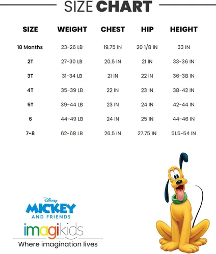 Miniatura 7 de Disney Mickey Mouse Donald Duck Pluto Goofy T-Shirt Infant to Big Kid