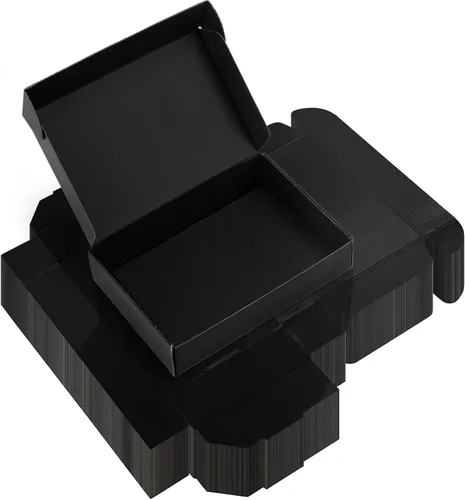 Miniatura 22 de Rempry Cajas de envío negras de 9 x 6 x 4 pulgadas, paquete de 20 cajas de cartón para pequeñas empresas, cajas de regalo para embalaje de envío