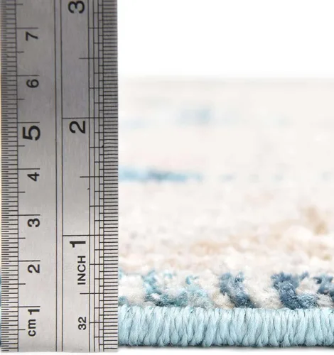 Miniatura 5 de Unique Loom Lola Collection - Alfombra de área, negrita (octágono de 5 pies 1 pulgada, azul/azul claro)