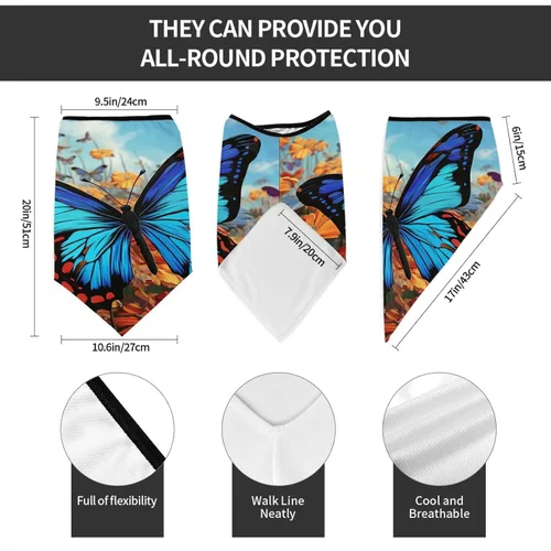 Miniatura 2 de Máscara de cuello para hombres y mujeres, protección solar UV, resistente al viento, bandana jirafa arco iris, cubierta facial, bufanda