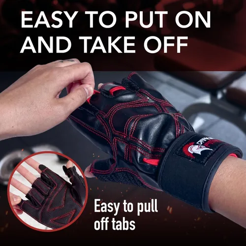 Miniatura 4 de Guantes de entrenamiento para levantamiento de pesas, guantes de gimnasio para levantamiento de pesas para hombres y mujeres, para entrenamientos