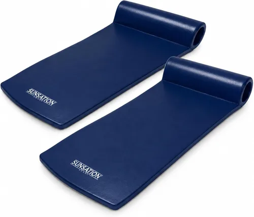 TRC Recreation Sunsation 1.75" Thick Foam Pool Float Lounger w/ Headrest for Lounging & Sunbathing in Swimming Pools, Beaches & Lakes, 70" x 26"
