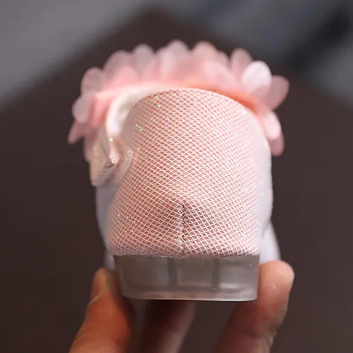 Miniatura 5 de synia Sandalias de gelatina con velcro para bebé, zapatos de flores antideslizantes para el verano, para niños pequeños, niños grandes