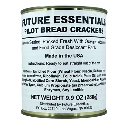 Miniatura 8 de Future Essentials Pilot - Galletas de pan #2.5 (1 lata) – 12 porciones de alimentos de supervivencia de emergencia 30 años de vida útil