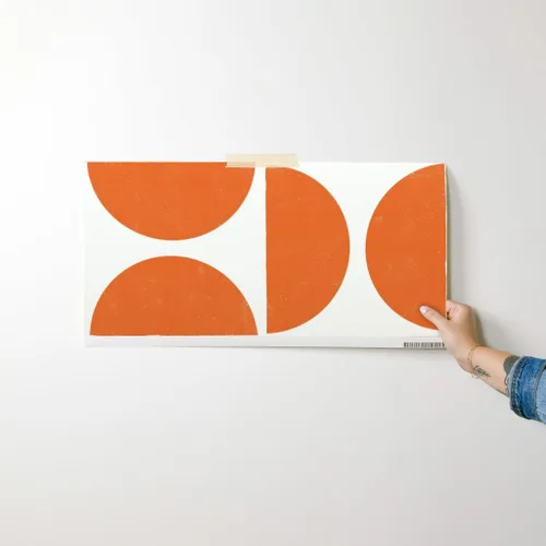 Miniatura 7 de Despegar y pegar papel tapiz Muestras - Mod Shapes Retro Geométrico Gran Escala Bold MCM Minimalismo Papel pintado personalizado extraíble por