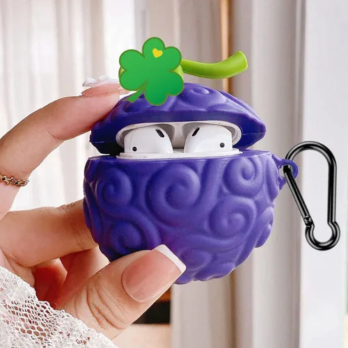 Miniatura 16 de ZOSTLAND Funda para auriculares inalámbricos, llavero grueso y suave, portátil, de silicona, a prueba de golpes, compatible con Apple AirPods 2 y 1