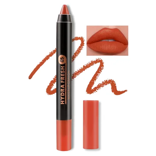 Miniatura 13 de Boobeen Lápiz labial mate de lápiz labial cremoso aterciopelado, cobertura completa, alto pigmento, impermeable, de larga duración, para mujeres