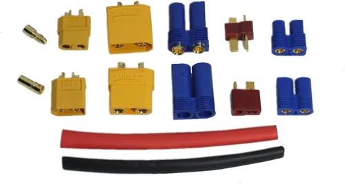 Miniatura 6 de 102 conectores XT60 / XT90 / EC3 / EC5 / T /conector banana de 0.138 in macho hembra conectores adaptadores con tubo termorretráctil compatible