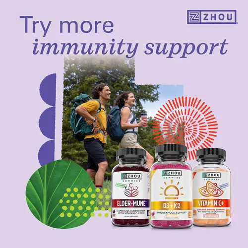 Miniatura 5 de Zhou Daily Boost - Multivitamínico probiótico para mujeres y hombres, apoyo inmunológico, antioxidante y suplemento de salud ocular con vitamina A