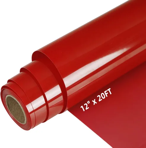 Miniatura 30 de guangyintong Rollos de vinilo de transferencia de calor de soplo negro, vinilo 3D de 12 pulgadas x 20 pies para planchar, para camisetas, vinilo HTV
