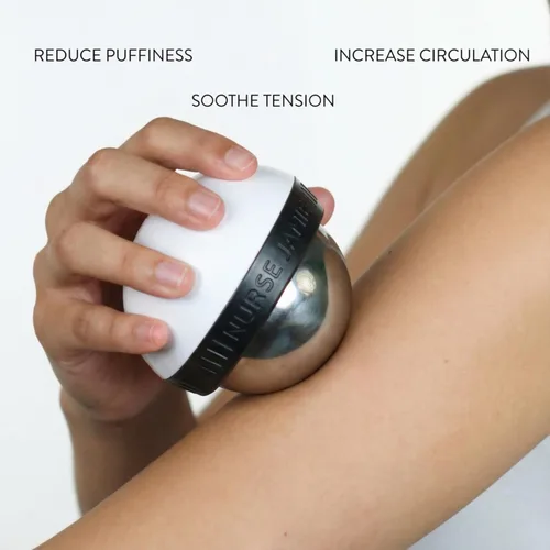 Miniatura 4 de Nurse Jamie Super-Cryo Massaging Orb – Stainless Steel Roller for Face & Body – Long-Lasting Cooling & Warming Therapy for Circulation, Recovery &