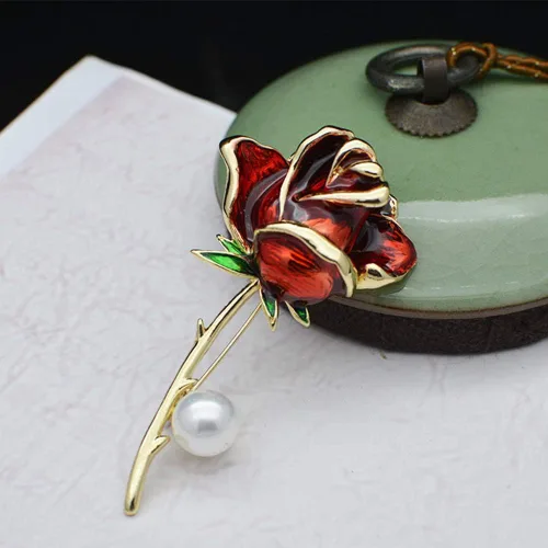 Miniatura 2 de Broche de rosa para bufanda o bolsa de abrigo para fiestas, bodas, banquetes