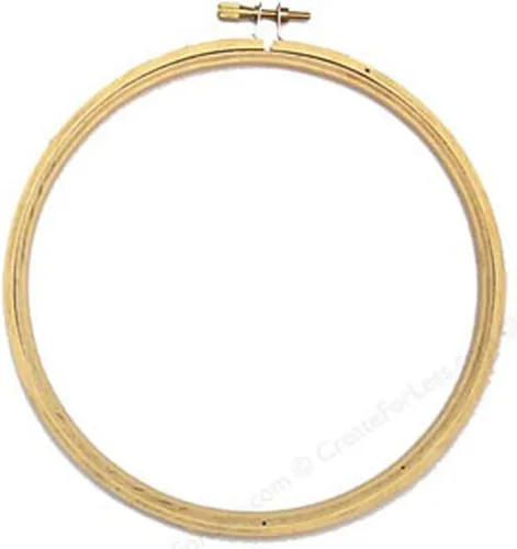 Miniatura 2 de Darice Aro de madera para bordar, 6 pulg.