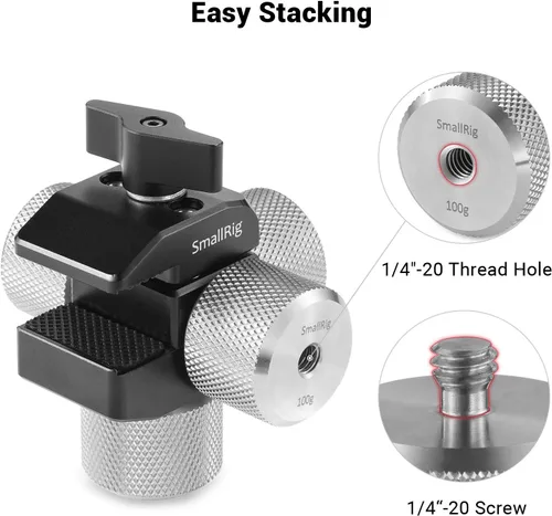Miniatura 3 de SMALLRIG Contrapeso extraíble 3.53 oz para estabilizadores de cardán DJI Ronin S/Ronin RS 2 / Ronin-SC/Ronin RSC 2 y Zhiyun - AAW2284